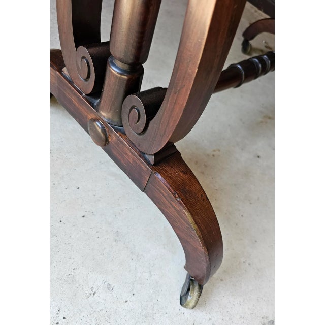 Antique 1830's English Rosewood Sewing Table For Sale - Image 10 of 10