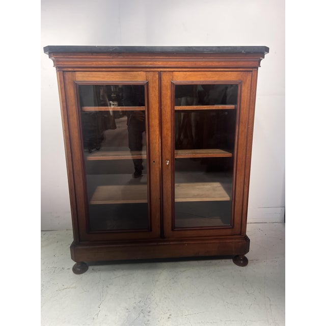 19th Century Mahogany and Veneered Display Cabinet For Sale - Image 4 of 10
