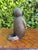Late 20th Century Vintage Patinated Cast Metal Monkey Sculpture, 7.5” For Sale - Image 5 of 10