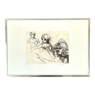 Ruth Gikow, (1913-1982), Limited Edition Etching, Signed For Sale