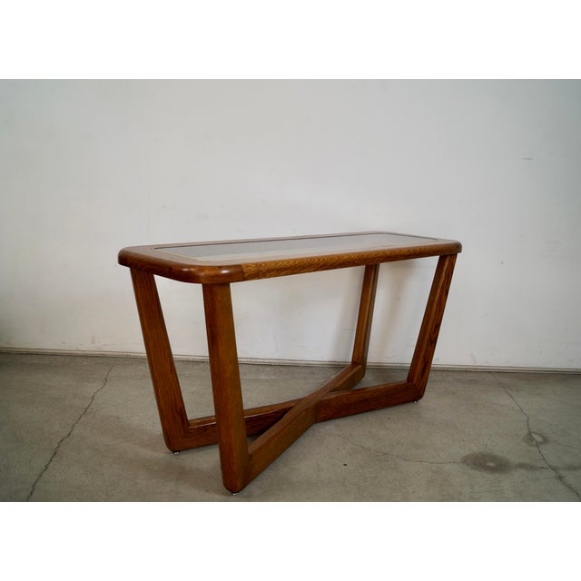 Mid-Century Modern 1970’s Mid-Century Modern Sculptural Console Table For Sale - Image 3 of 12