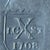 Dark Gray 18th Century German Pewter Plate, 9.125" Reeded Rim, 1708 Quality Mark & 1857 Engraving For Sale - Image 8 of 12