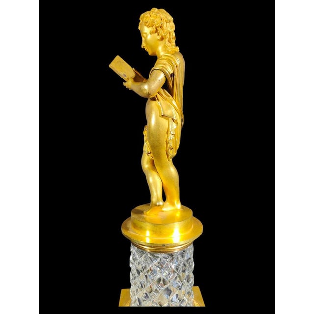 Baccarat Crystal and Gilt Bronze Figurine, 1830s For Sale - Image 14 of 16