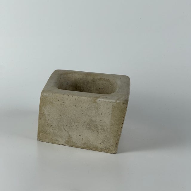 Gemstone Vintage Cast Concrete Small Dish in an Angular Diamond Shape For Sale - Image 7 of 9