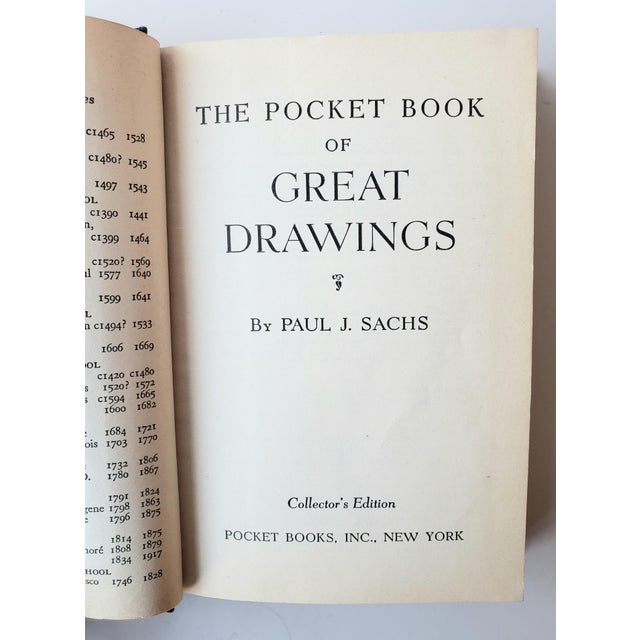 Mid-Century Modern 1951 Pocket Book of Great Drawings by Paul J. Sachs For Sale - Image 3 of 15