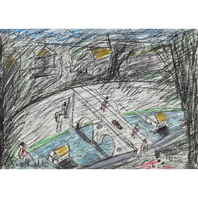 Urban Landscape is an original Contemporary artwork realized by Nazareno Gattamelata in the 1970s. Original colored oily...