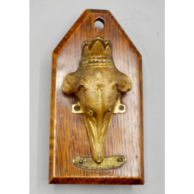 Wood Antique English Greyhound / Whippet Dog Letter Clip Desk Accessory For Sale - Image 7 of 10