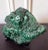 Green Early 20th Century Natural Malachite Rock on Display Stand as Chinese Scholar Stone For Sale - Image 8 of 9