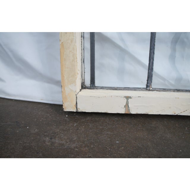 Antique Early 20th Century Arts & Crafts Leaded Stained Glass Window Panel For Sale - Image 9 of 12