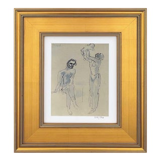 Pablo Picasso Couple With Child Limited Edition Framed For Sale