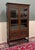 Antique English Bookcase Bookshelf Cabinet Double Door Barley Twist Oak c.1930s For Sale - Image 10 of 17