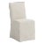 Stoffer Home x Cloth & Company Lindy Slipcover Dining Chair in Relaxed Linen Zinc For Sale