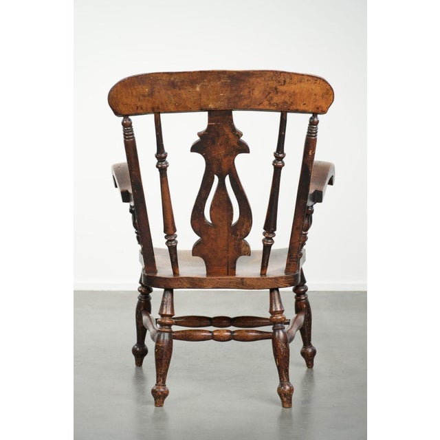 Antique English Wooden Windsor Spindle Chair, Early 19th Century For Sale - Image 4 of 17