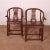 Brown Set of Chinese Elm Armchairs, 1890s For Sale - Image 8 of 8