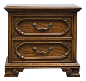 Thomasville Furniture Legacy Collection Italian Mediterranean Style 26" Two Drawer Nightstand 7811-810