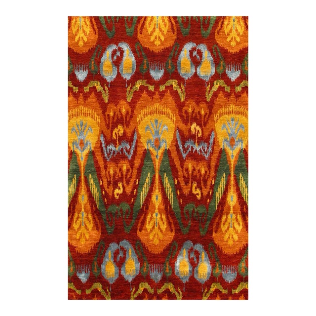 2020s Multi Color Ikat Design For Sale