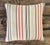 Vintage Tilton Fenwick for Duralee Striped Cotton Throw Pillow For Sale - Image 12 of 14