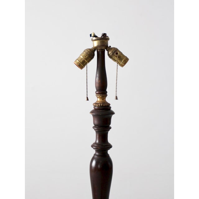 Antique Turned Wood Floor Lamp Chairish