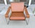 Mid-Century Modern Milo Baughman Style Chrome and Leather Sling Chair For Sale - Image 3 of 8