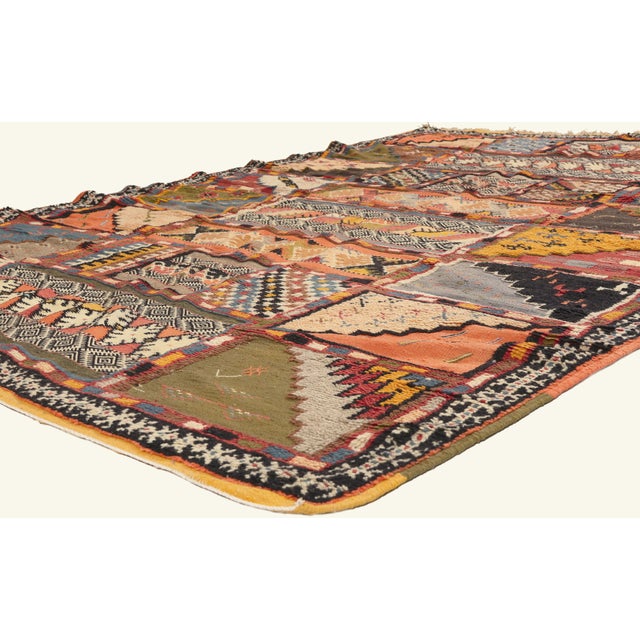 22110 Taznakht Glaoui Moroccan Rug, 06'11 x 10'03. The Tribal Mosaic: A Taznakht Glaoui Moroccan Masterpiece of Living...