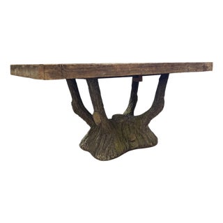 French Faux Bois Table For Sale