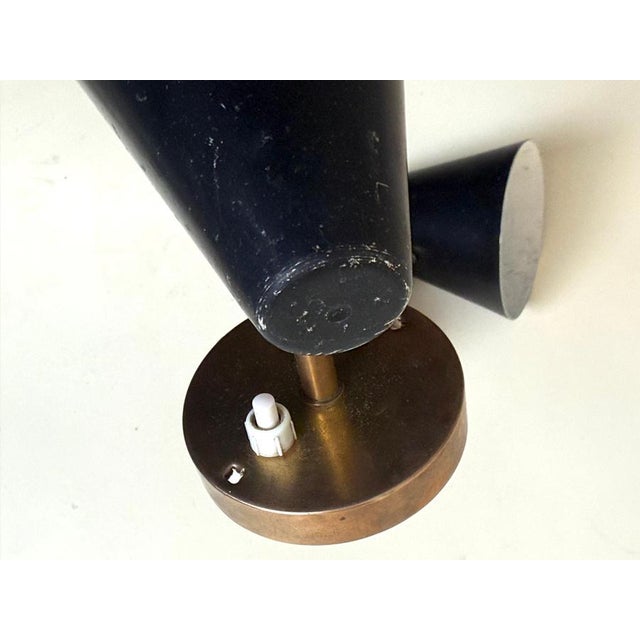 1960s Scandinavian Modern Wall Lamps with Adjustable Cone Shades, 1960s, Set of 2 For Sale - Image 5 of 18