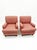 English Set of Striped Lounge Chairs For Sale - Image 3 of 5
