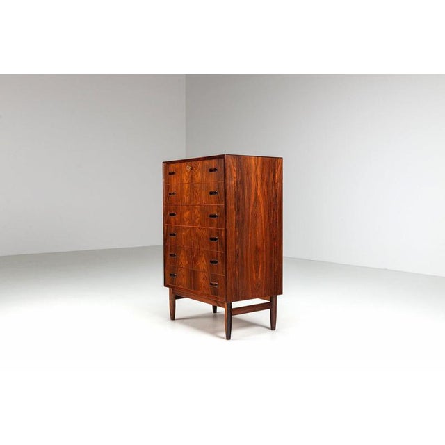 Large Scandinavian Chest of Drawers in Rosewood, Denmark, 1960 For Sale - Image 4 of 14