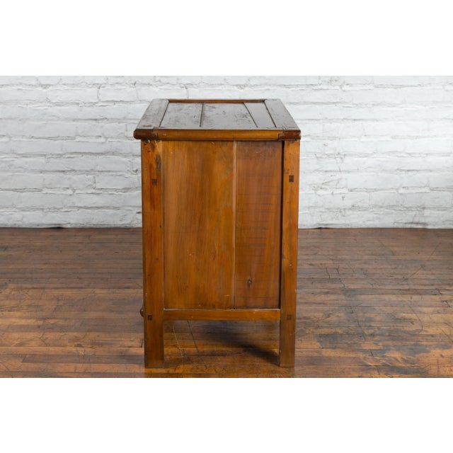 Wood Early 20th Century Chinese Chinoiserie Décor Cabinet For Sale - Image 7 of 13