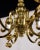 1950s Spanish Mid-Century Brass Six Arm Chandelier For Sale - Image 5 of 12