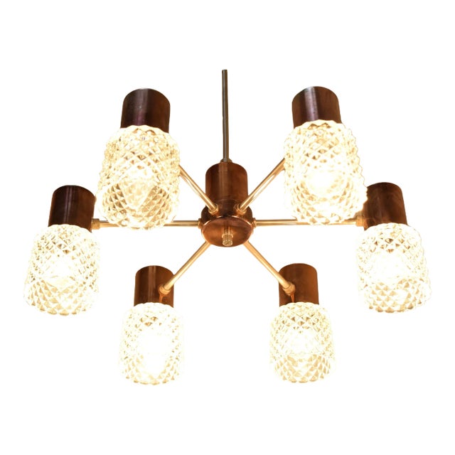 Mid-Century Chandelier by Kamenicky Senov, 1960s For Sale