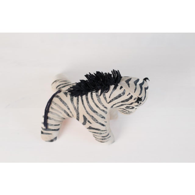 Mid-Century Stuffed Zebra Folk Art Toy For Sale In Lexington, KY - Image 6 of 10