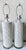 Ceramic 'Faux Bamboo' Lamps-Glass Bases-Pair For Sale - Image 9 of 9