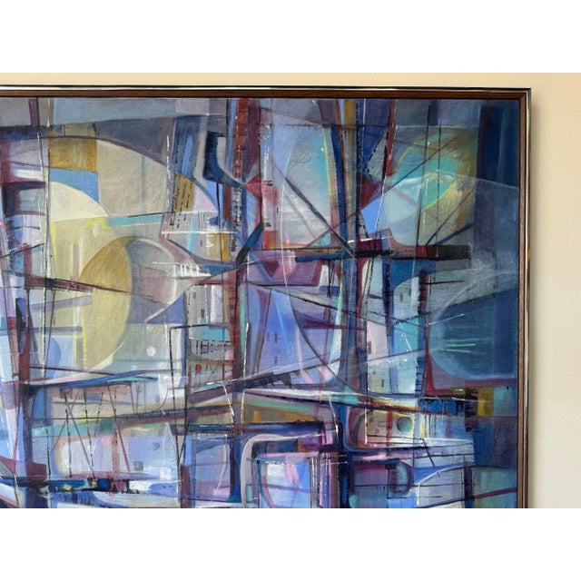 1970’s Oswaldo Gutierrez (1917– ) Cuban Expressionist Abstract Oil on Canvas Painting For Sale In Miami - Image 6 of 11