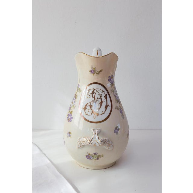 Large 19th Century French Porcelain Ewer, Paris For Sale - Image 6 of 9