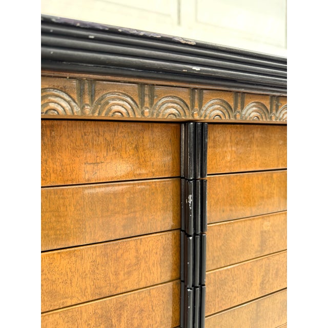 Vintage Art Deco American Cabinet Co. Steel Office Cabinet With Porcelain Enamel Top For Sale - Image 10 of 18