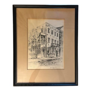 Vintage Elizabeth O’Neill Verner Signed Charleston Reproduction Print, C. 1940s–1950s For Sale