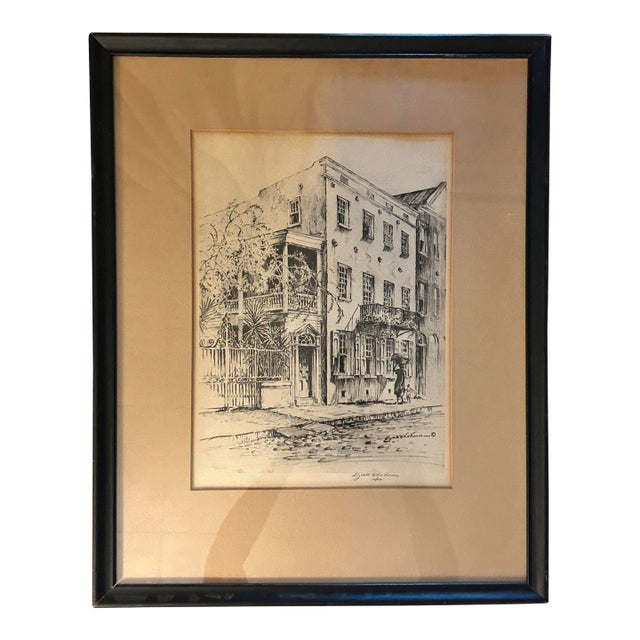 Vintage Elizabeth O’Neill Verner Signed Charleston Reproduction Print, C. 1940s–1950s For Sale