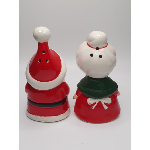Mid C Lefton Mr and Mrs Santa Claus Christmas Salt Pepper Shaker For Sale In Fayetteville, AR - Image 6 of 7