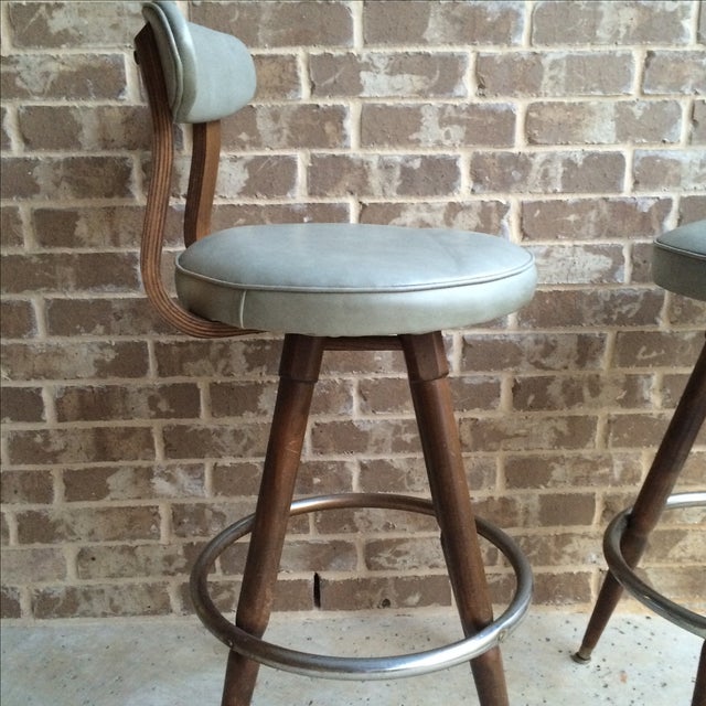 Vintage MidCentury Bar Stools A Pair Chairish