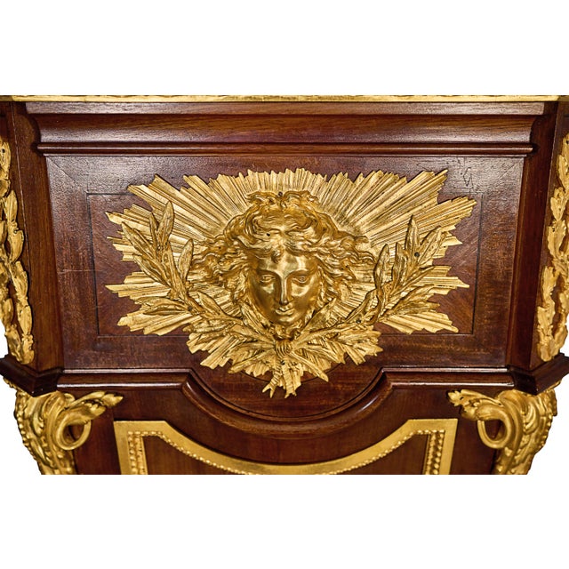 Late 19th Century Late 19th Century French Louis XVI Style Pedestal Clock Signed Haentges Frères For Sale - Image 5 of 6