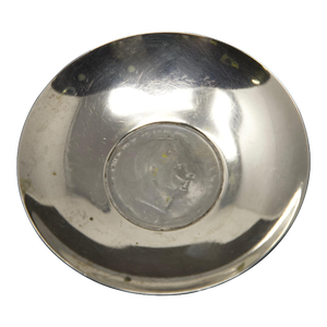 Mid 20th Century Sterling Silver Romania Coin Dish