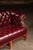 Oxblood Red Vintage Chippendale-Style Camelback Chesterfield Leather Sofa in Oxblood For Sale - Image 8 of 13