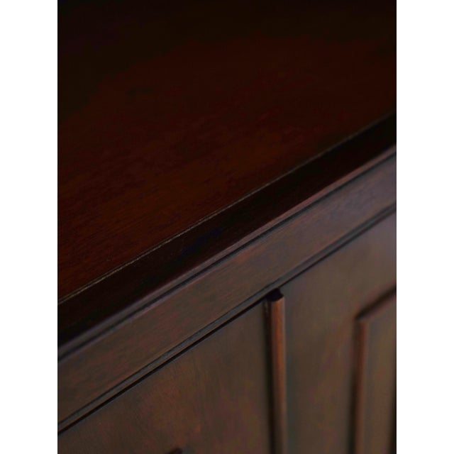 Baker Mahogany Dome Top Open Bookcase For Sale - Image 10 of 16