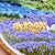 Lavender Golden Hour Peaks & Lavender Field - Hand-Embroidered Wall Art For Sale - Image 8 of 14