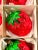 Vintage Large Strawberry Mercury Glass Christmas Ornaments – Set of 6 – 1980s For Sale In Louisville - Image 6 of 11