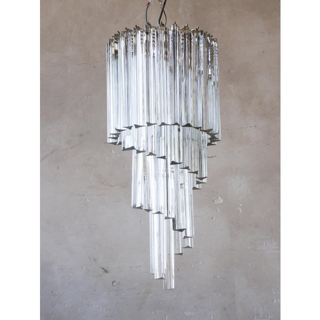 Vintage Murano Glass Chandeliers, 1970s, Set of 2 For Sale - Image 3 of 11