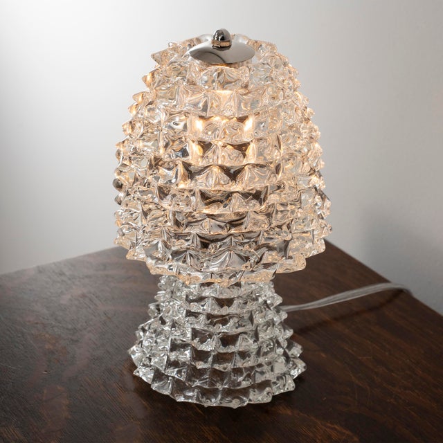 Table Lamps in Rostrato Murano Blown Glass, Italy, 1980s, Set of 2 For Sale - Image 4 of 13