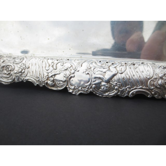 Beaux-Arts Antique Beaux Arts Silver Vanity Tray Circa 1880s' For Sale - Image 3 of 5