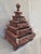 Asian Vintage Sumatra, Indonesia Lacquer Pyramid Shaped Jewelry Box With Five Drawers For Sale - Image 3 of 13